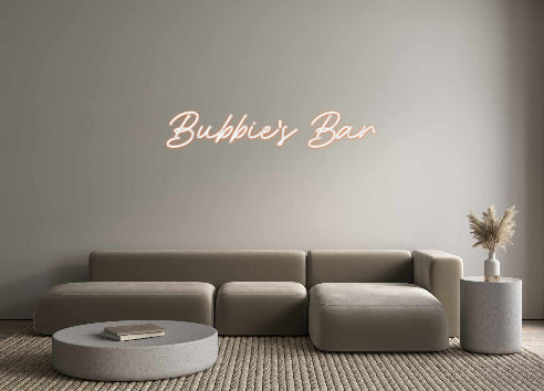 Custom Neon: Bubbie's Bar