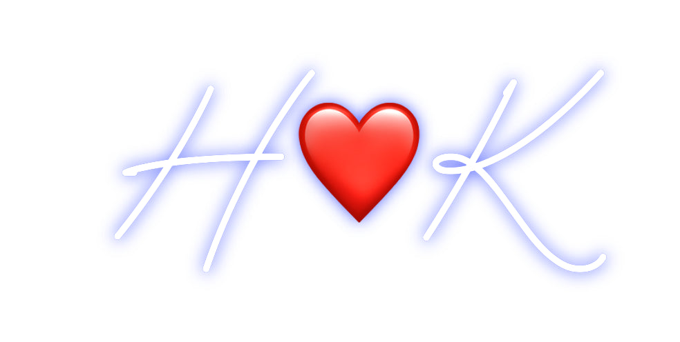 Custom Neon: H❤️K