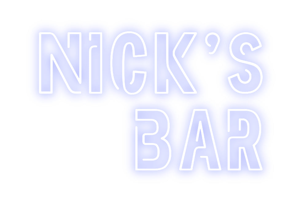 Custom Neon: Nick's
Bar