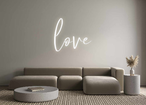 Custom Neon: love