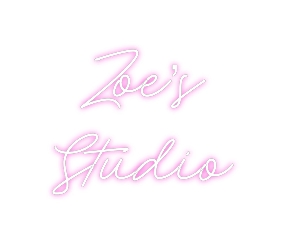 Custom Neon: Zoe’s
Studio