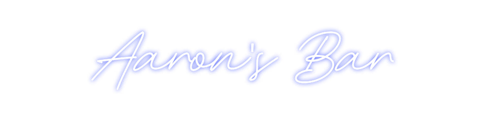 Custom Neon: Aaron's Bar