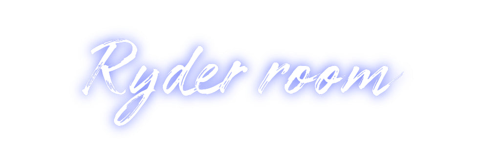 Custom Neon: Ryder room