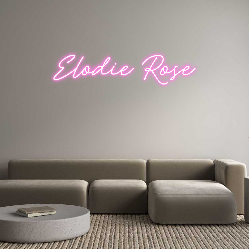 Custom Neon: Elodie Rose