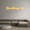 Custom Neon: Something 123