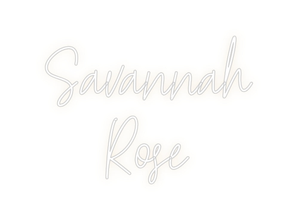Custom Neon: Savannah
Rose