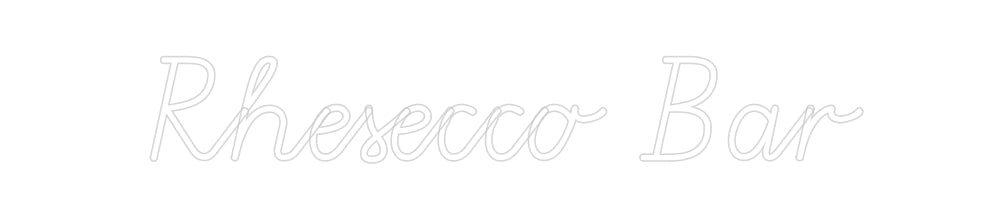 Custom Neon:  Rhesecco Bar