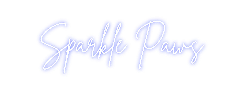 Custom Neon: Sparkle Paws