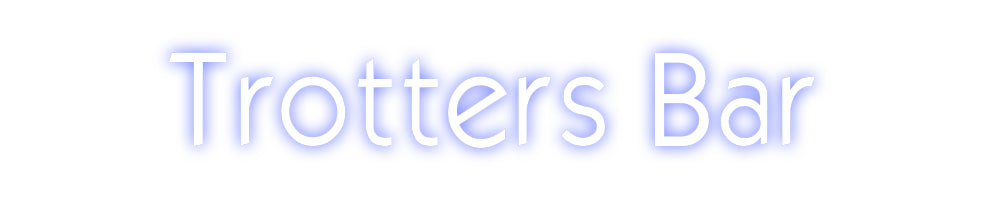 Custom Neon: Trotters Bar