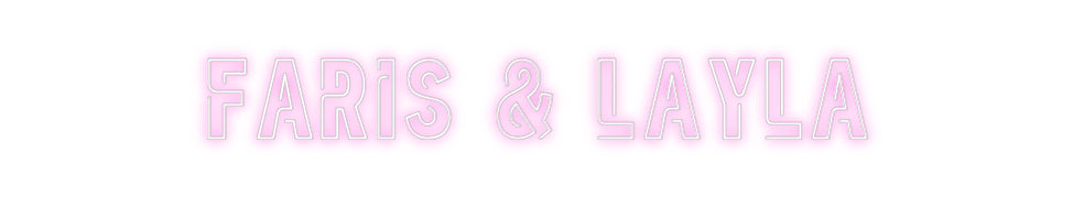 Custom Neon: Faris & Layla