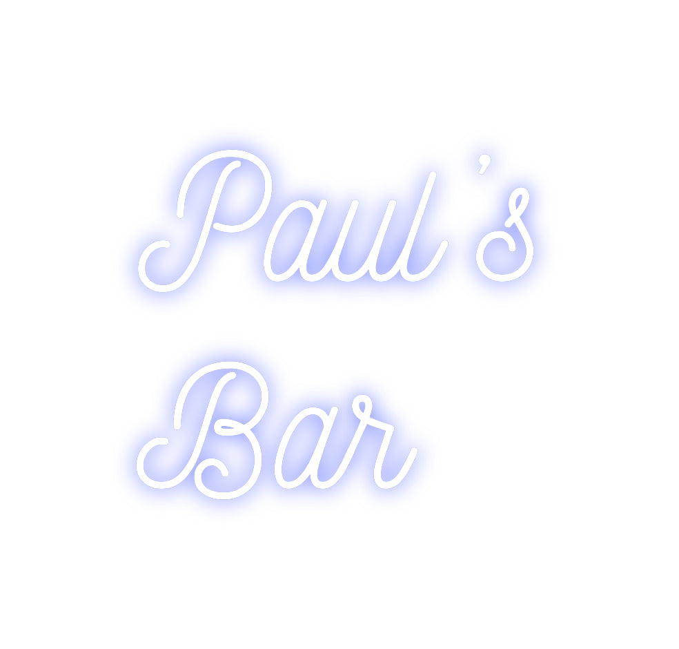 Custom Neon: Paul’s
Bar