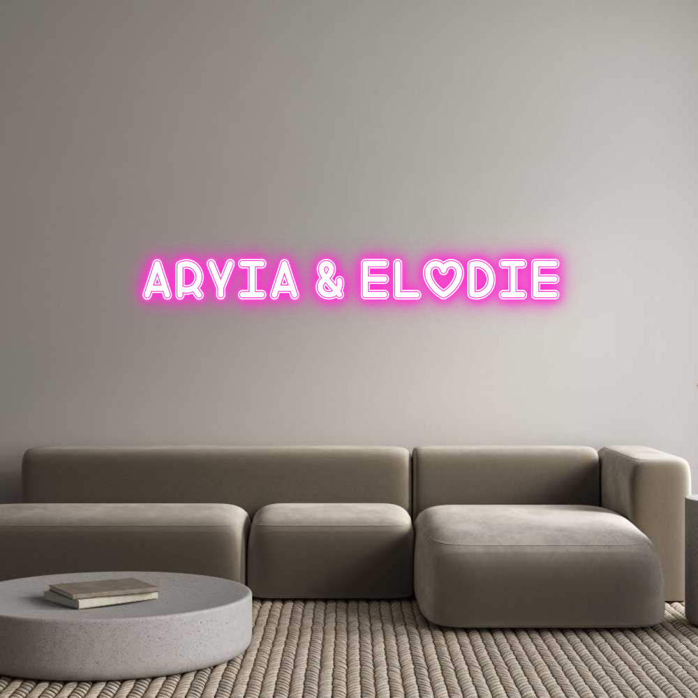 Custom Neon: Aryia & Elodie