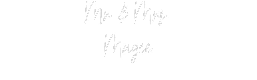 Custom Neon: Mr & Mrs 
Ma...
