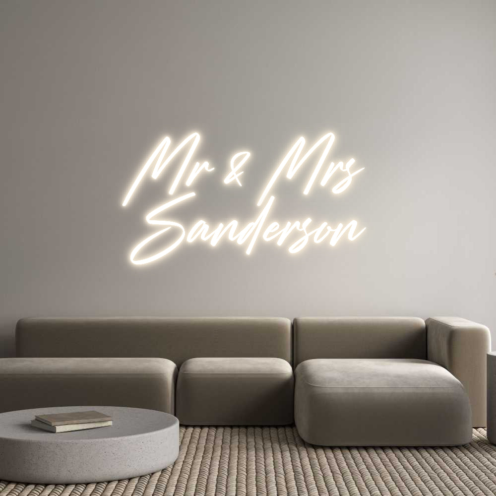 Custom Neon: Mr & Mrs
San...