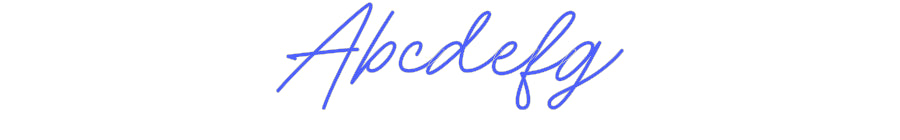 Custom Neon: Abcdefg