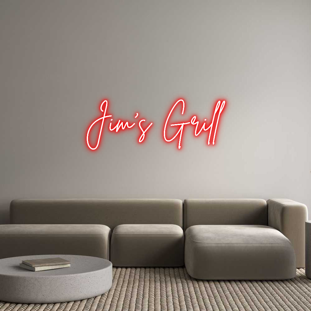 Custom Neon: Jim’s Grill