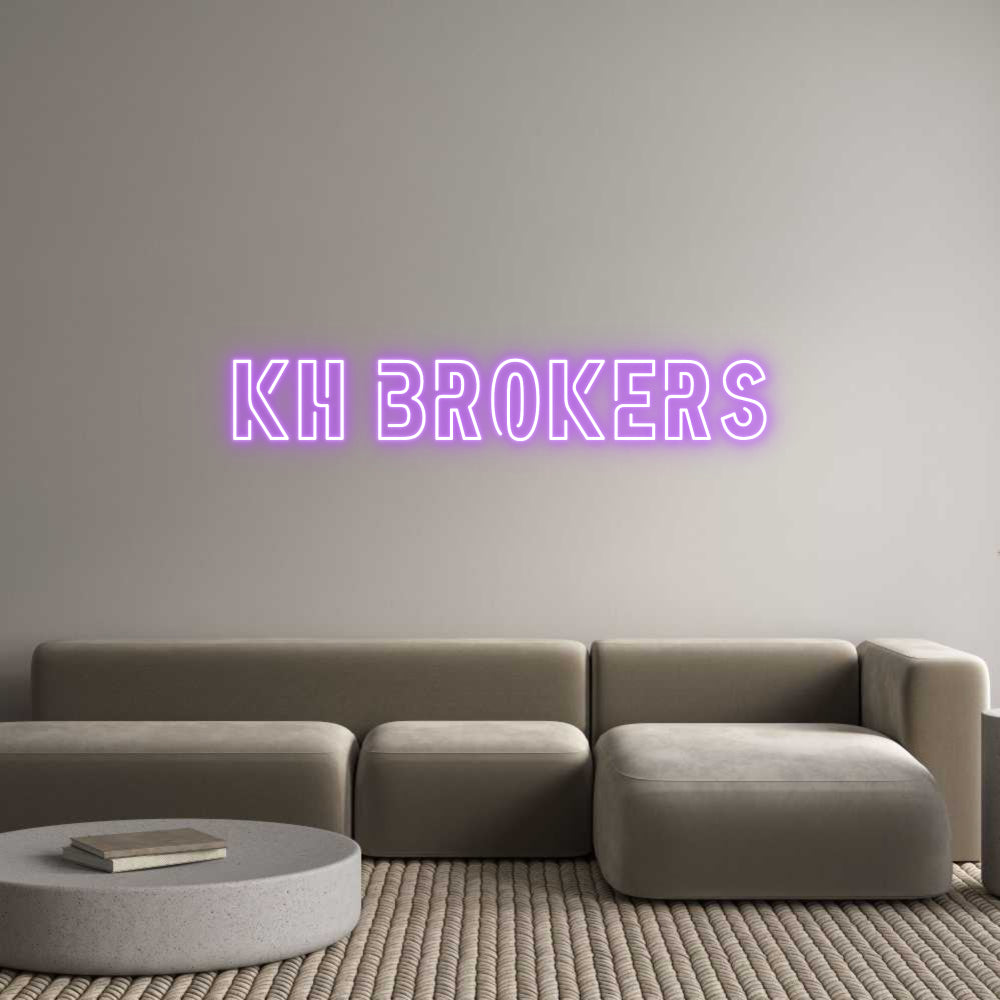 Custom Neon: KH BROKERS