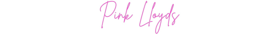 Custom Neon: Pink Lloyds