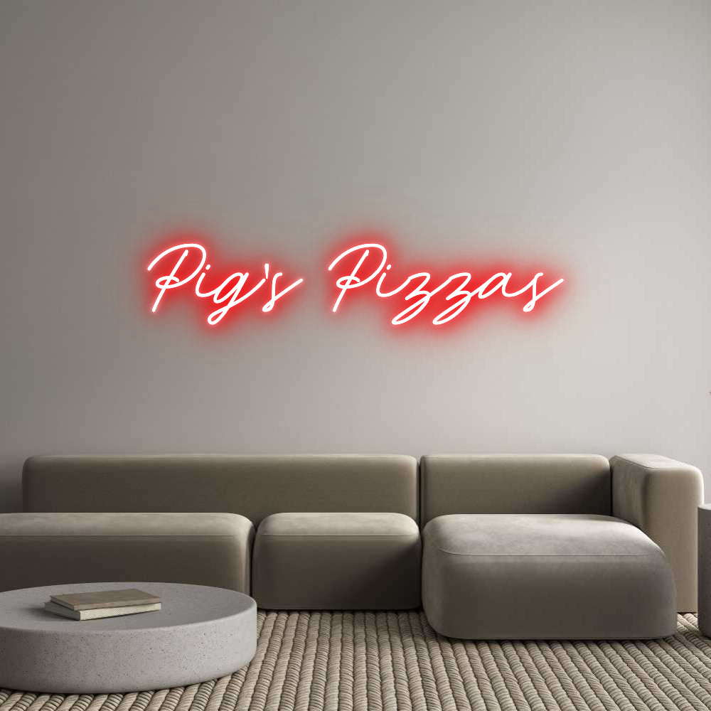 Custom Neon: Pig's Pizzas