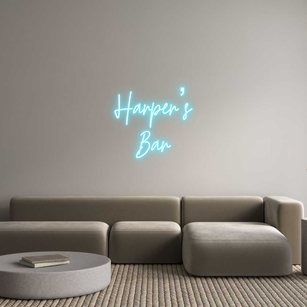 Custom Neon: Harper’s
Bar