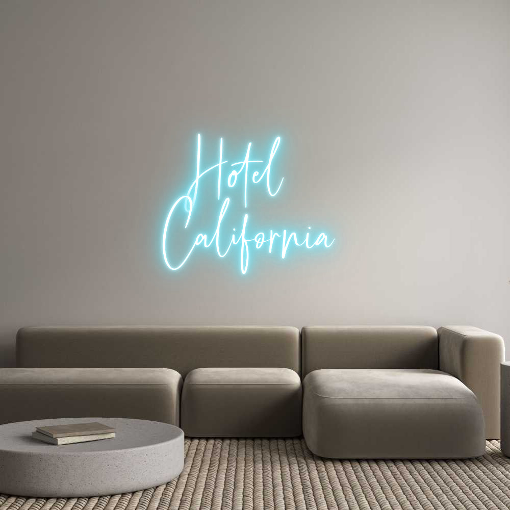 Custom Neon:   Hotel 
Cal...