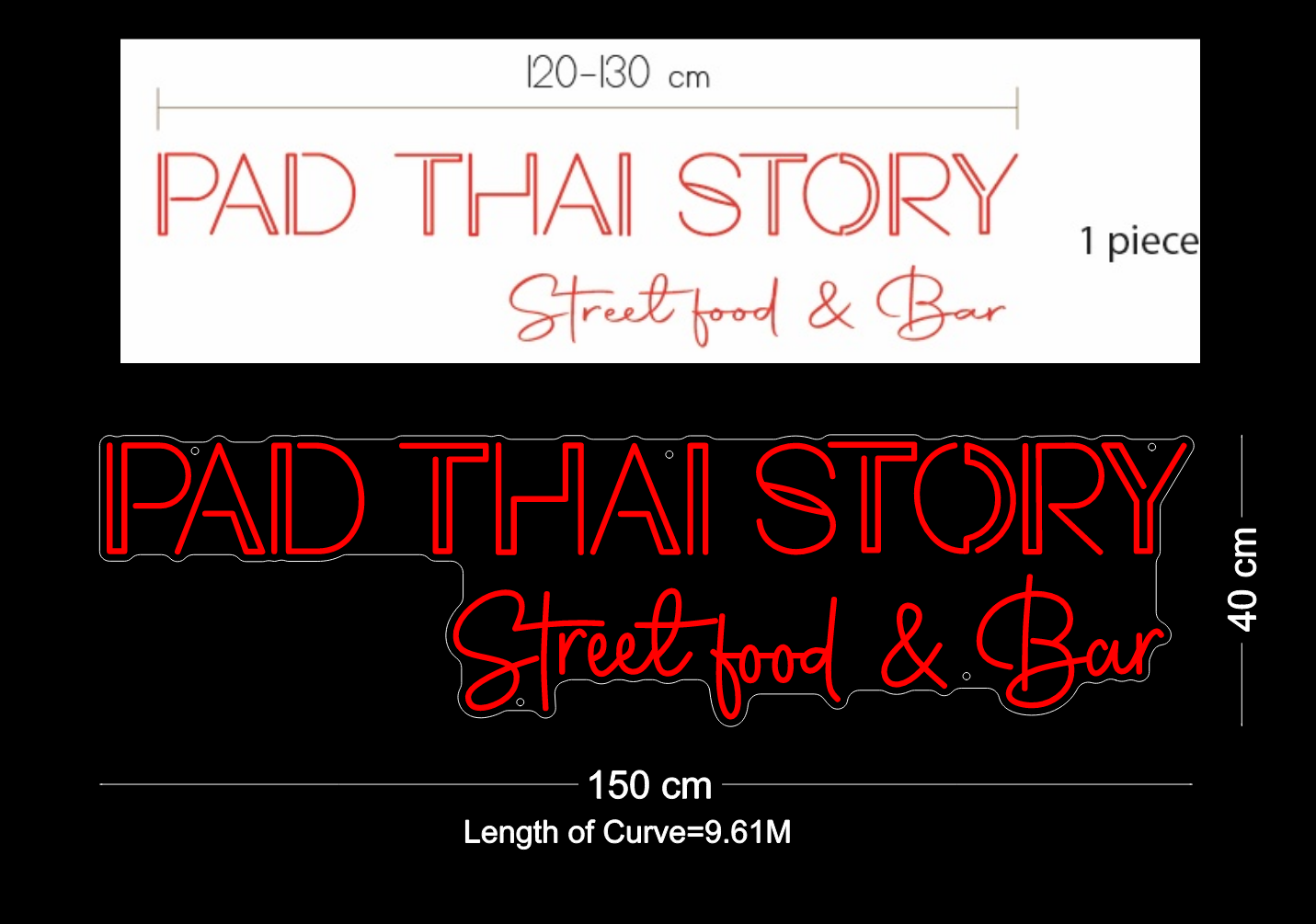 Custom Neon: PAD THAI STORY
