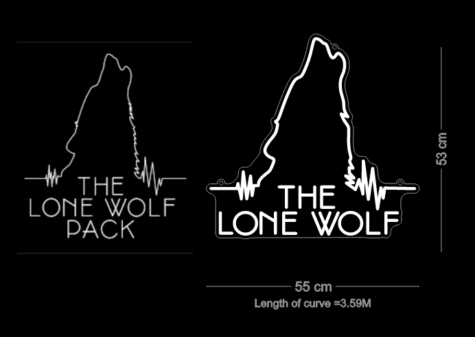 Custom Neon: THE LONE WOLF