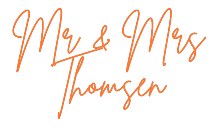Custom Neon: Mr & Mrs 
Th...
