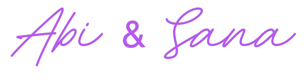 Custom Neon: Abi & Sana