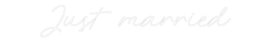 Custom Neon: Just married