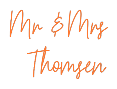 Custom Neon: Mr & Mrs 
Th...