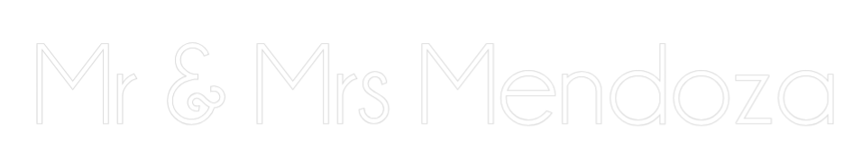 Custom Neon: Mr & Mrs Mend...
