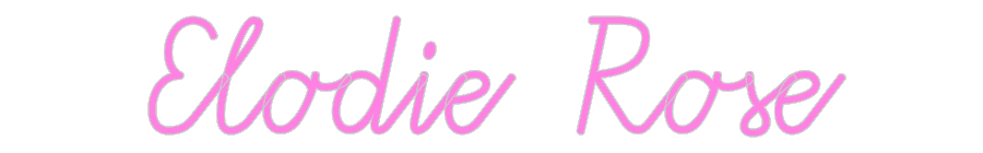 Custom Neon: Elodie Rose