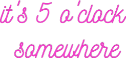 Custom Neon: it's 5 o'cloc...