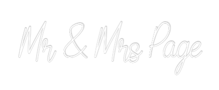 Custom Neon: Mr & Mrs Page