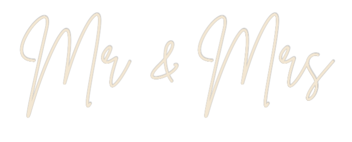 Custom Neon: Mr & Mrs