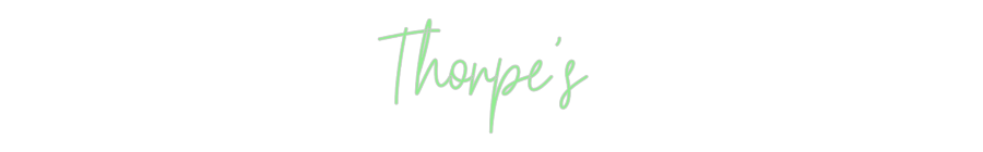 Custom Neon: Thorpe's