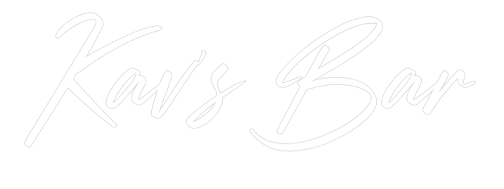 Custom Neon: Kav's Bar