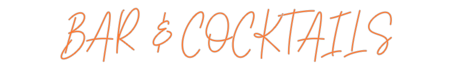 Custom Neon: BAR & COCKTAILS