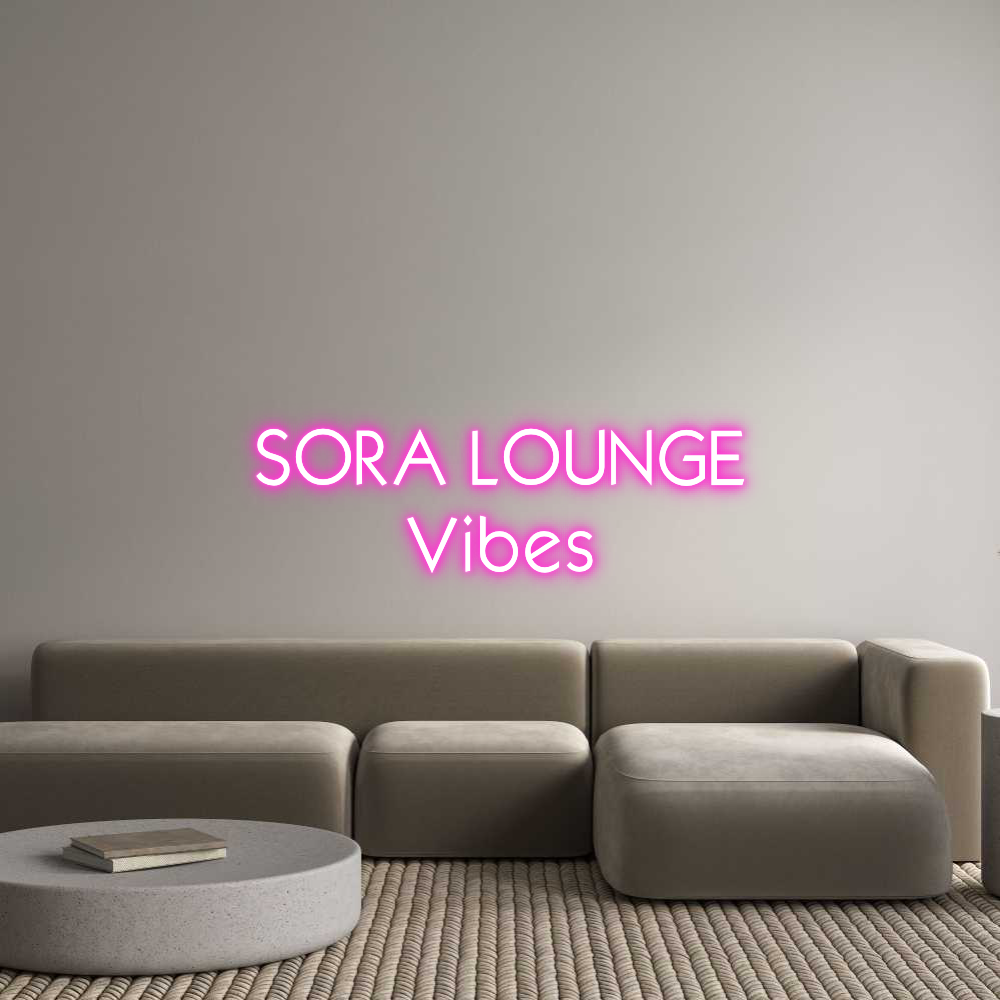 Custom Neon: SORA LOUNGE
...