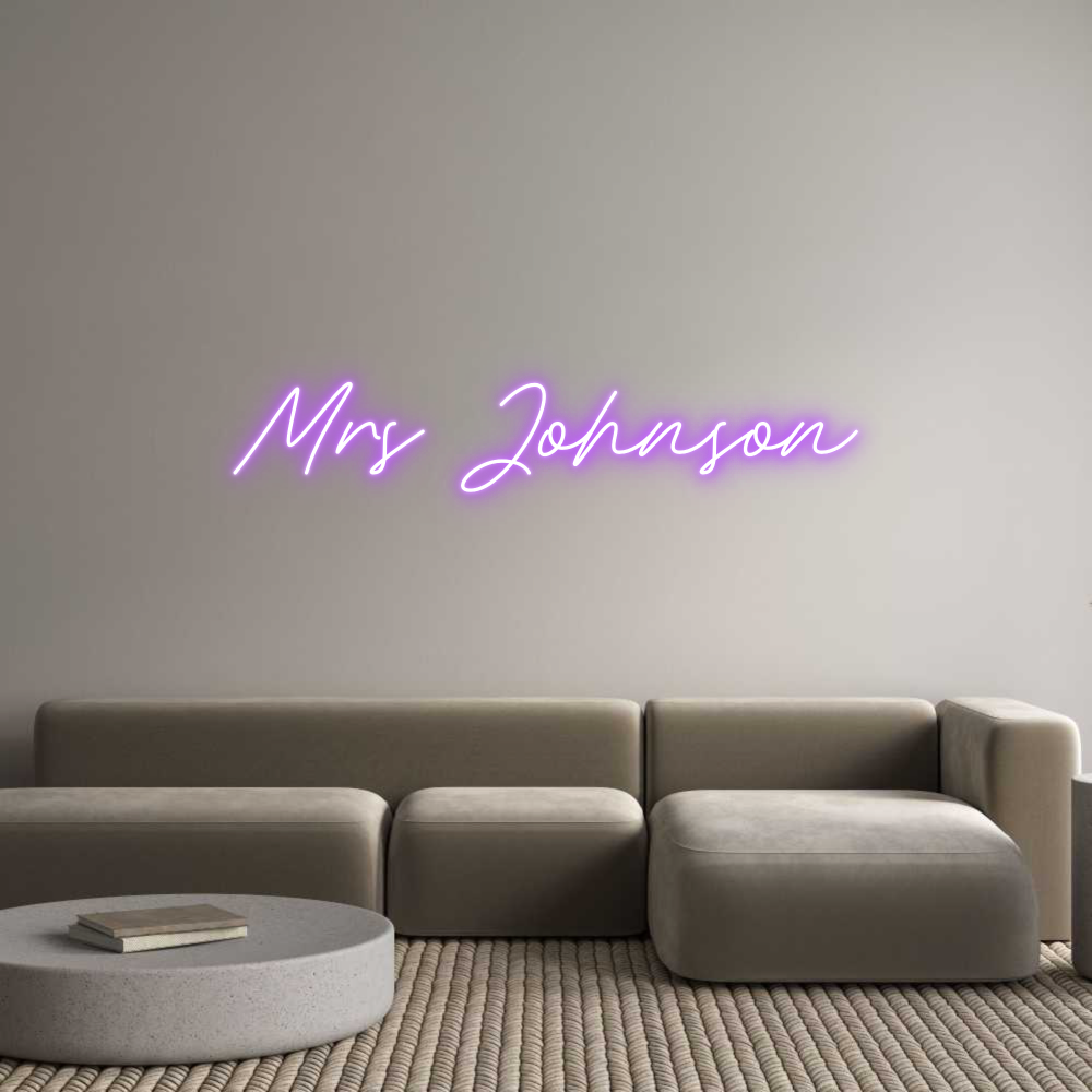 Custom Neon: Mrs Johnson