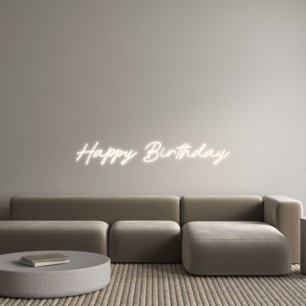 Custom Neon: Happy Birthday