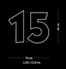 Custom Neon: Numbers ( 1 to 19)