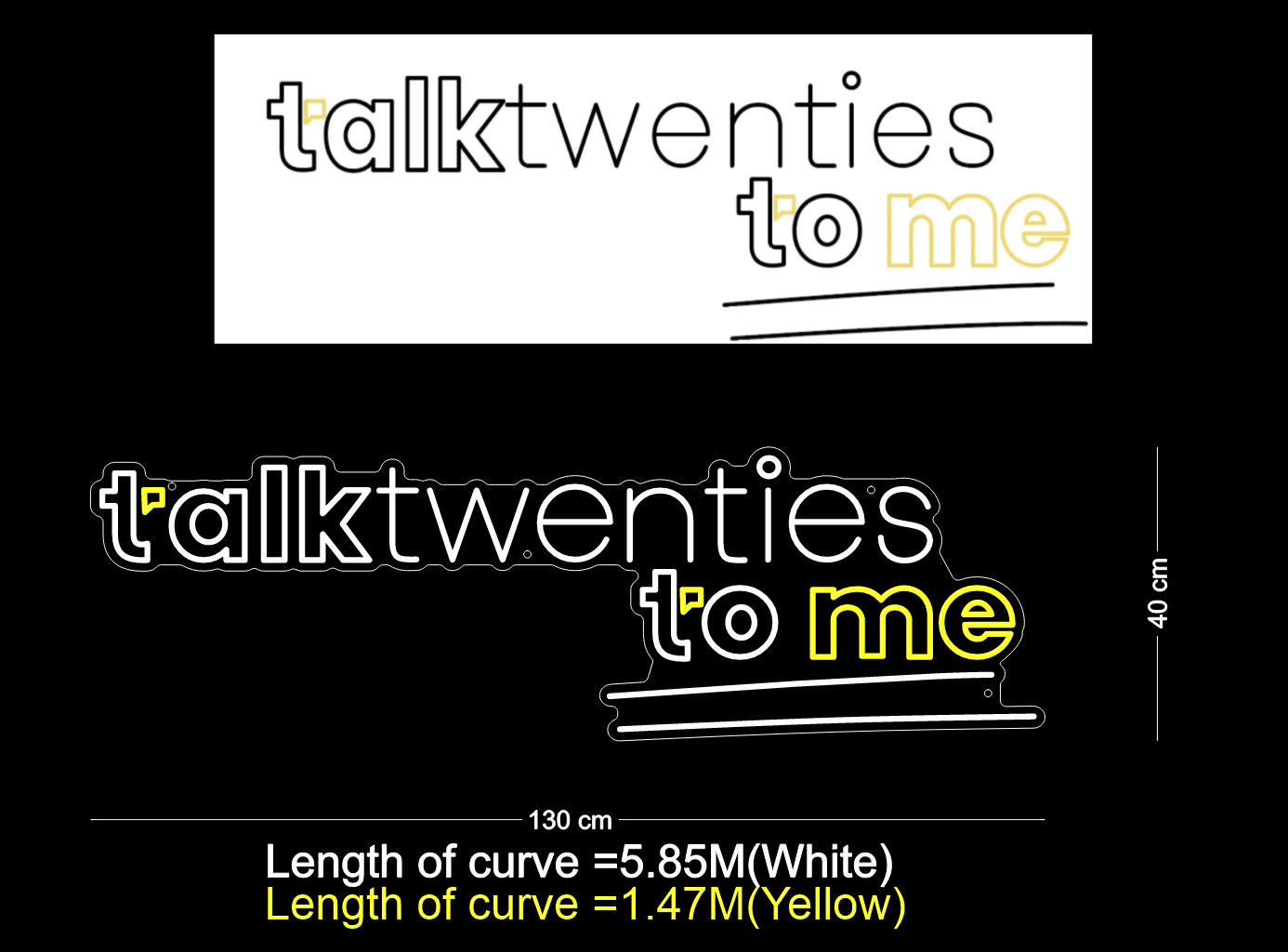 Custom Neon: Talk Twenties