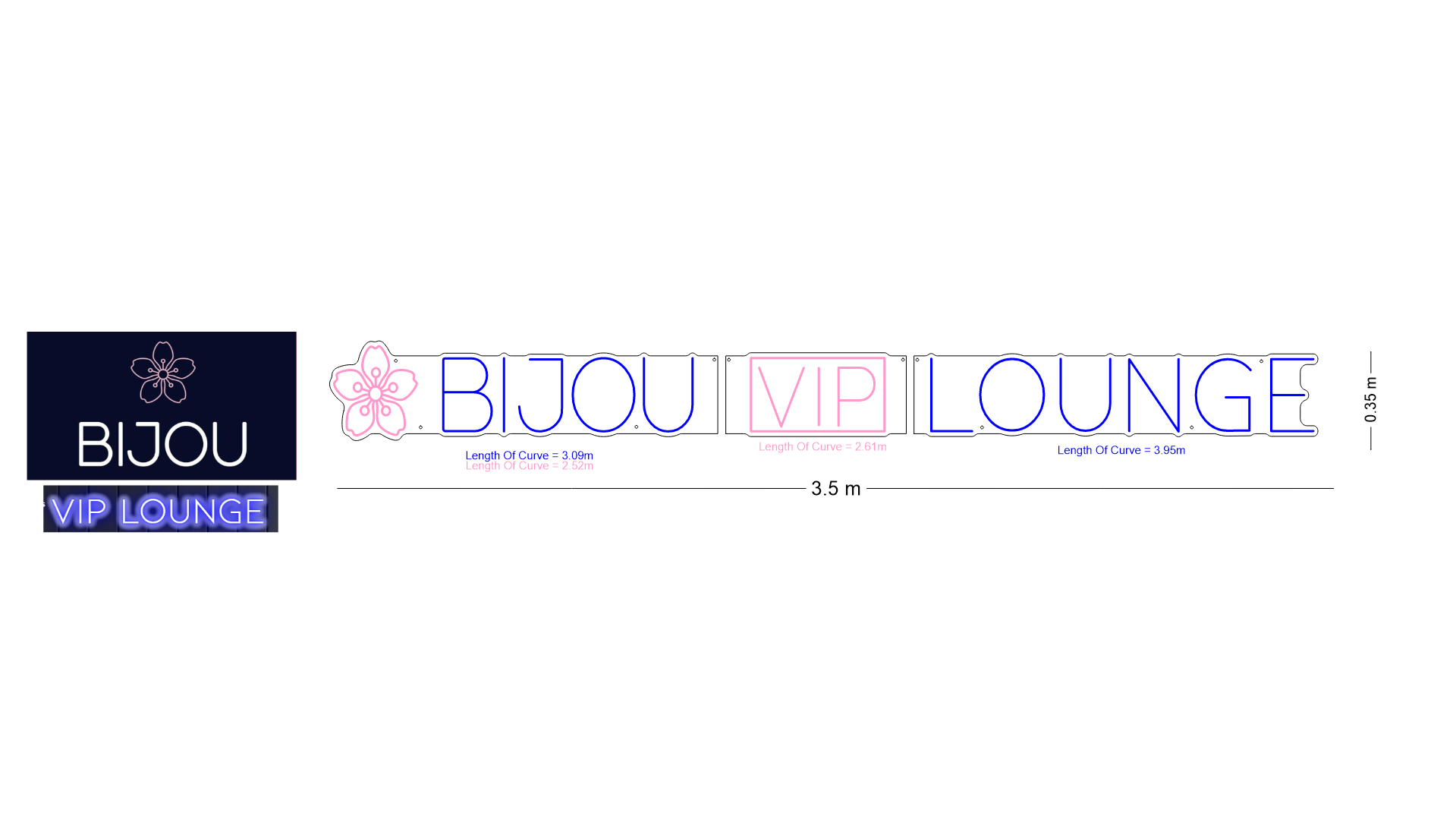 Custom Neon: BIJOU VIP LOUNGE