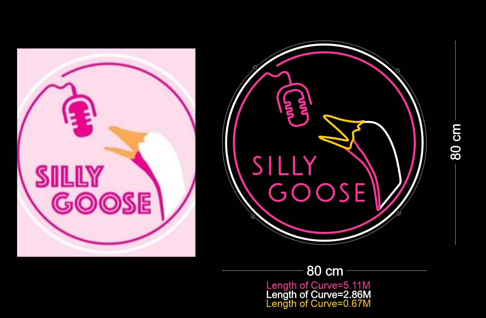 Custom Neon: SILLY GOOSE