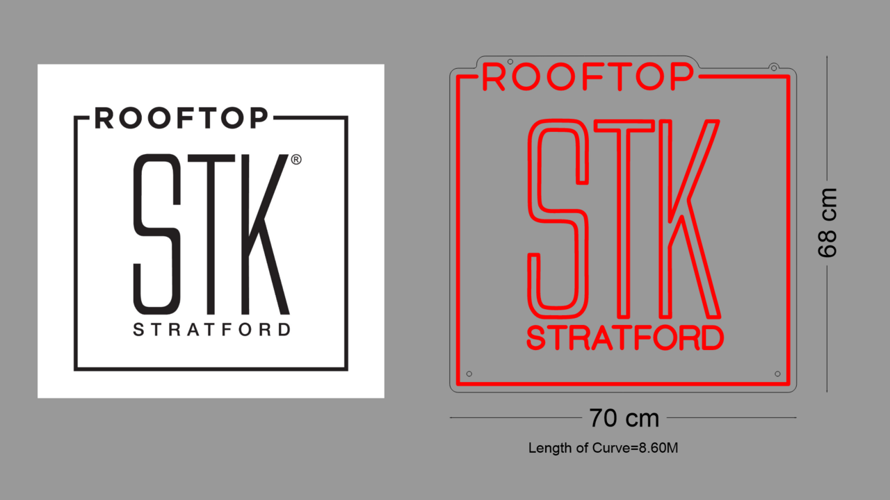 Custom Sign: ROOFTOP STK STRATFORD