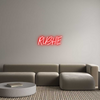 Custom Neon: RUSHIE