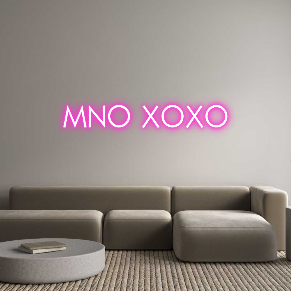 Custom Neon: MNO XOXO