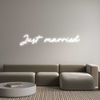Custom Neon: Just married